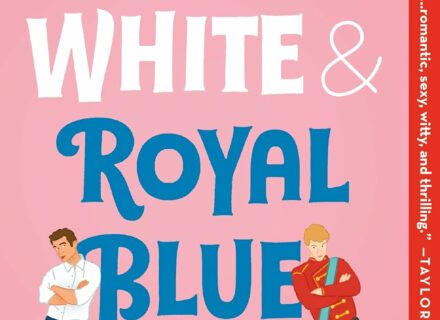 Pink cover with Red, White and Royal Blue title flanked by two dudes